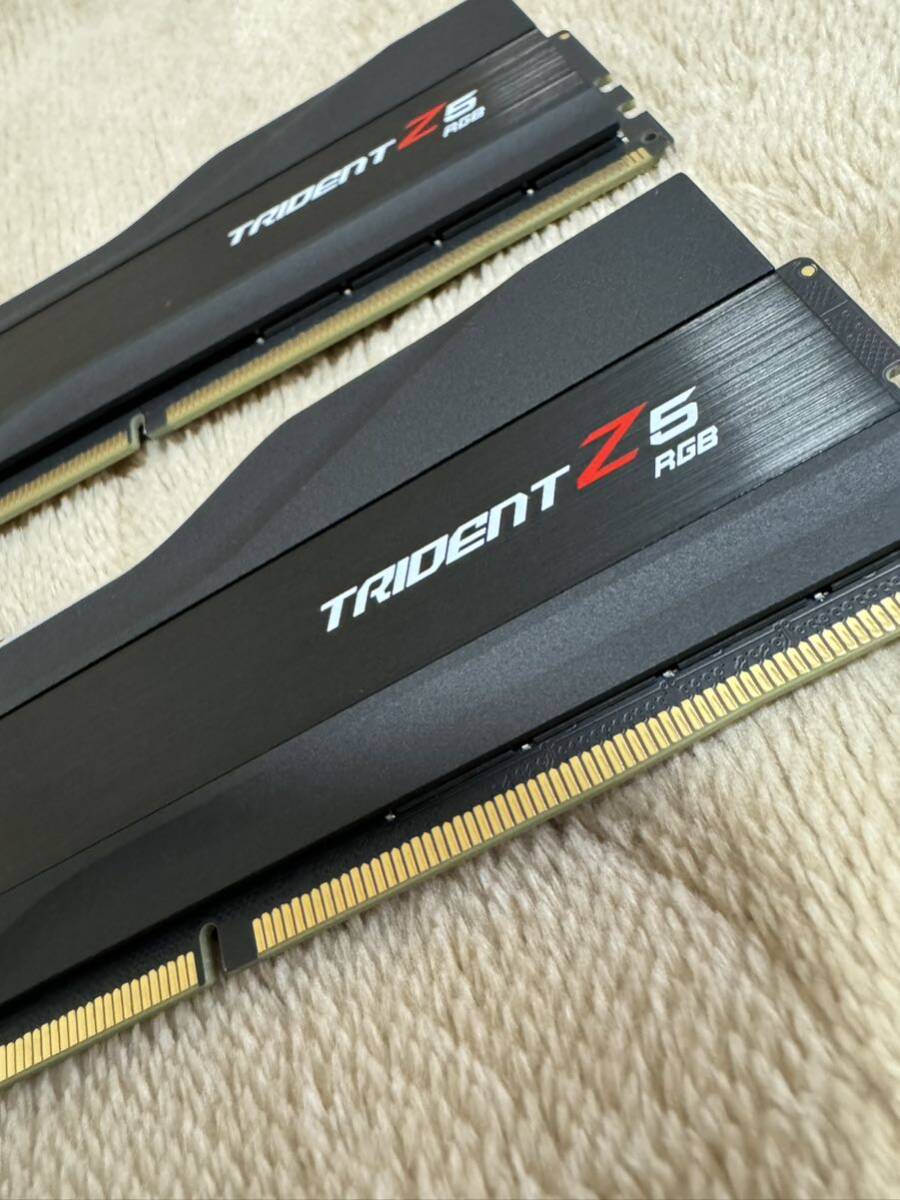 G.SKILL メモリ F5-6400J3239G32GX2-TZ5RK [Trident Z5 RGB 64GB (32GBx2) (PC5-51200 (DDR5-6400] 中古 極美品_画像5