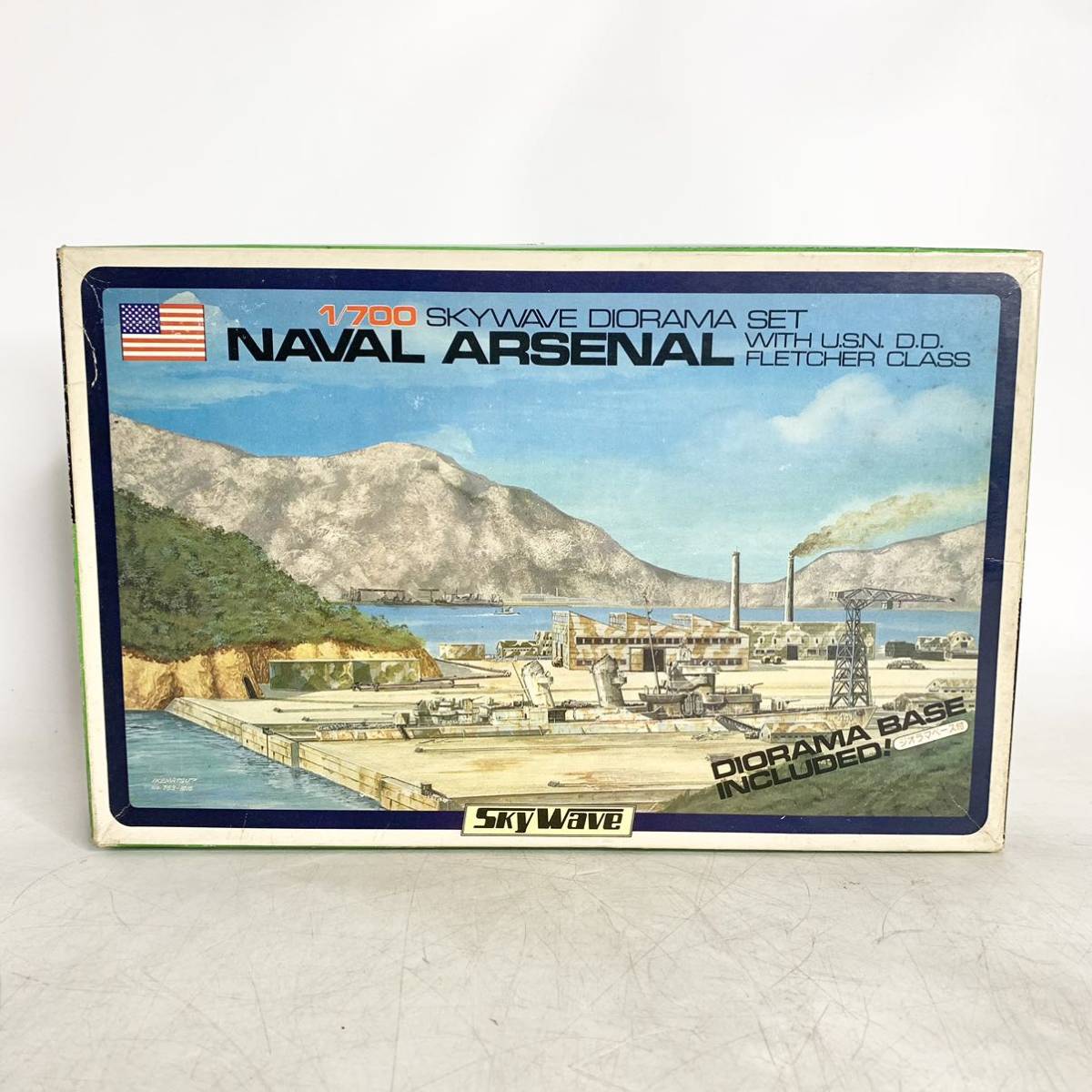 未組立 GM グリーンマックス 1/700 海軍工廠 NAVAL ARSENAL スカイウェーブ ジオラマセット プラモデル 模型 現状品_画像1