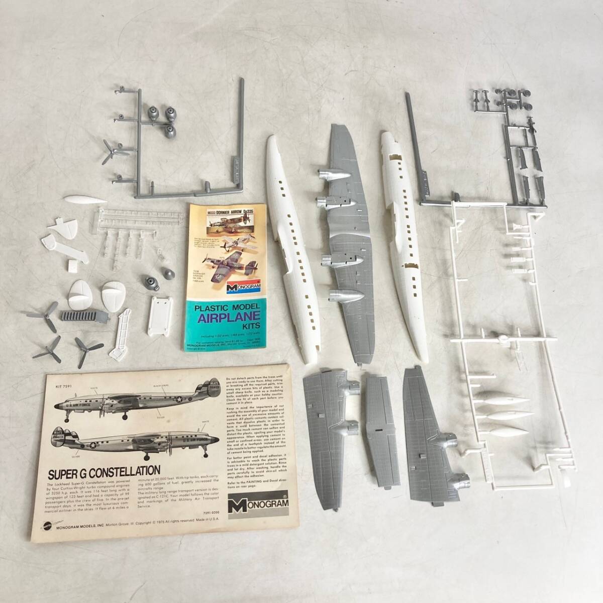 未組立　現状品　プラモデル　MONOGRAM　モノグラム　SUPER-G　CONSTELLATION　KIT7591　U.S.AIR FORCE_画像7