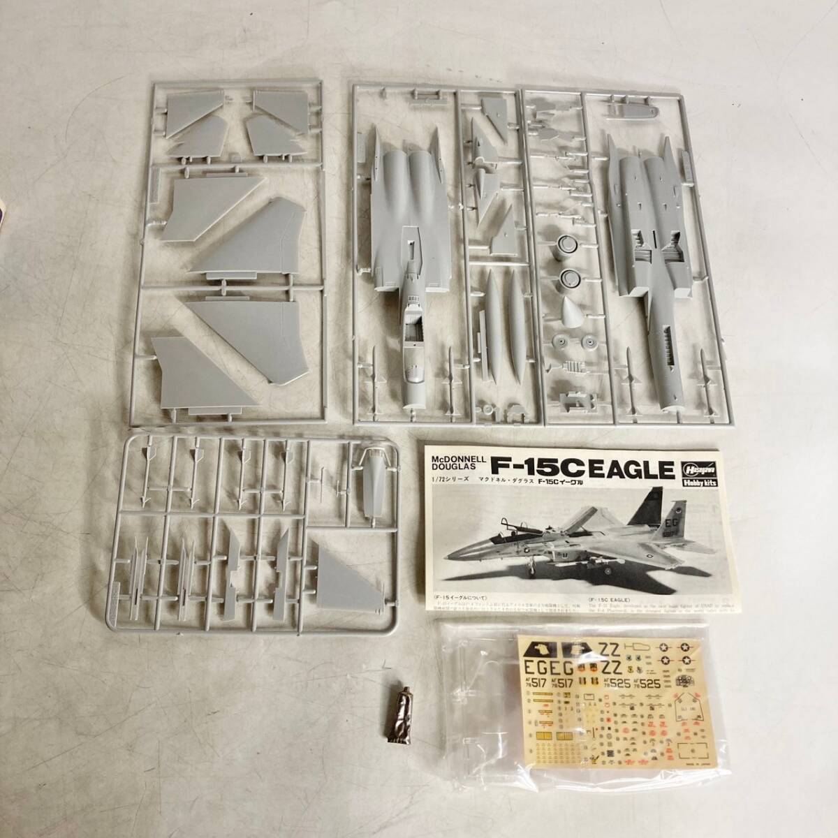 未組立　現状品　プラモデル　Hasegawa　ハセガワ　F-15C EAGLE　イーグル　マクドネル ダグラス　アメリカン空軍制空戦闘機　1/72_画像7