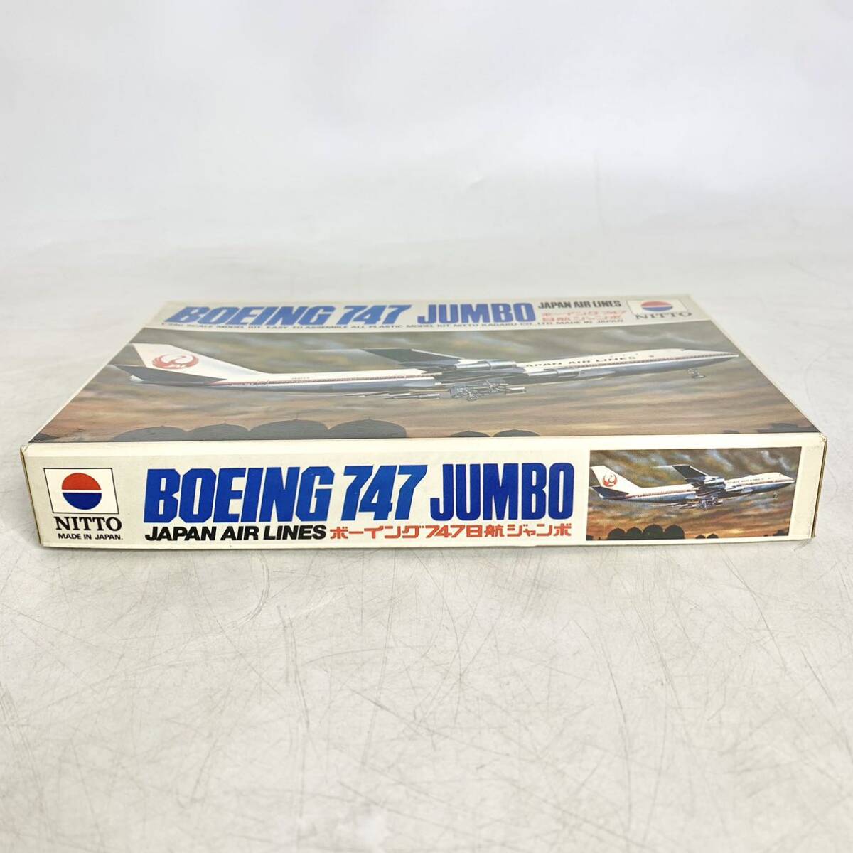  not yet constructed knitted -NITTO 1/390bo- wing 747 day . jumbo BOEING JUMBO plastic model Nitto science No.723