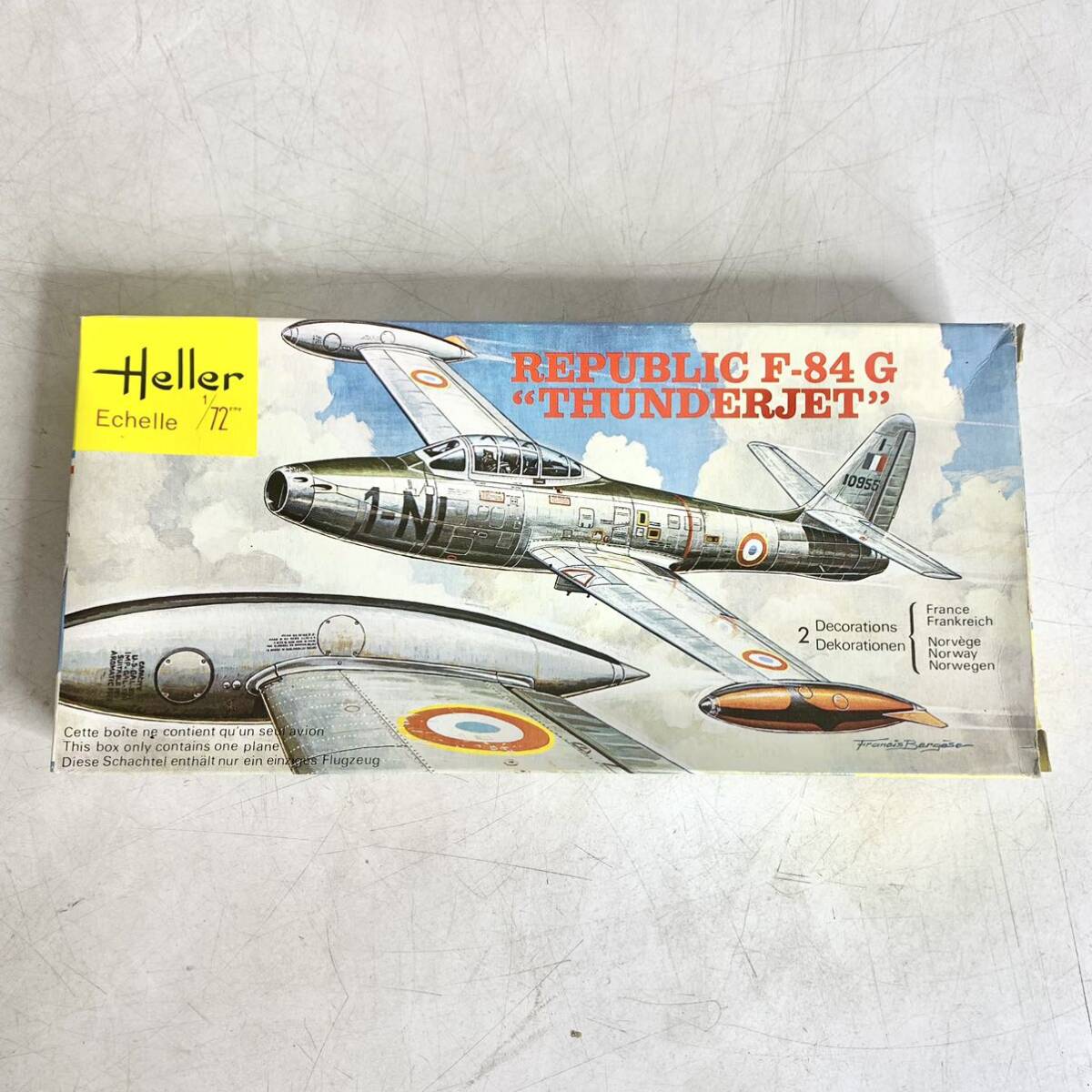 未組立 Heller エレール 1/72 リパブリック F-84G サンダージェット REPUBLIC THUNDERJET プラモデル 207_画像1