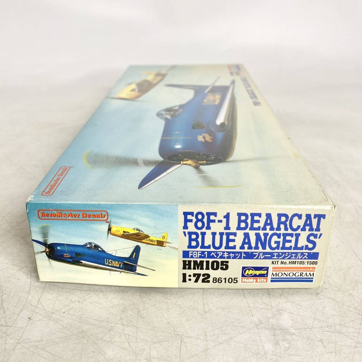 未組立 ハセガワ Hasegawa 1/72 F8F-1 ベアキャット ブルーエンジェルス BEARCAT BLUE ANGELS プラモデル HM105 86105 現状品の画像5