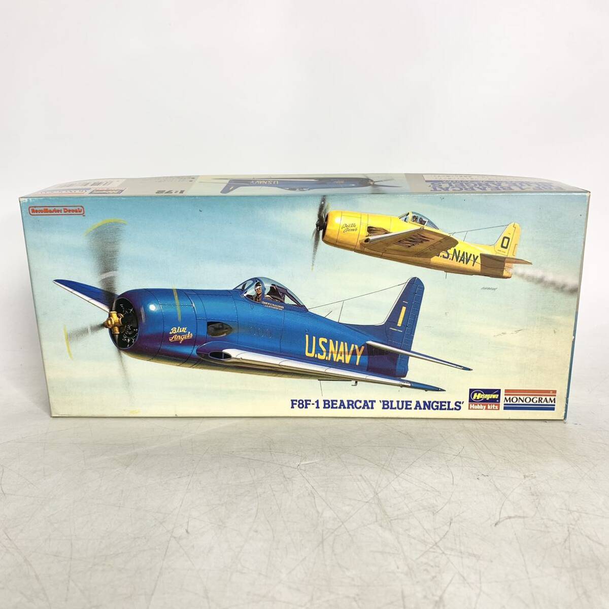 未組立 ハセガワ Hasegawa 1/72 F8F-1 ベアキャット ブルーエンジェルス BEARCAT BLUE ANGELS プラモデル HM105 86105 現状品_画像1