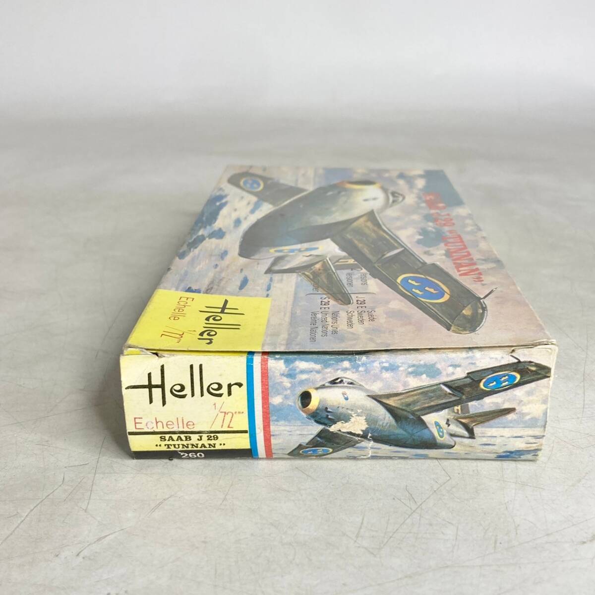 未組立　現状品　プラモデル　Heller　エレール　SAAB J29 TUNNAN　トゥンナン　1/72_画像4