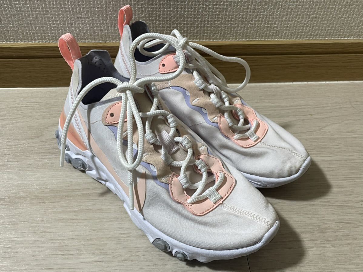 NIKE　ナイキ　ローカットスニーカー　BQ2728-601　23cm　ピンク×ホワイト系　ランニングシューズ_画像2