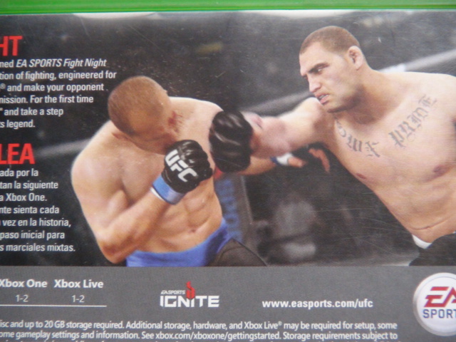 XBOX ONE EA Sports UFC combative sports North America version 