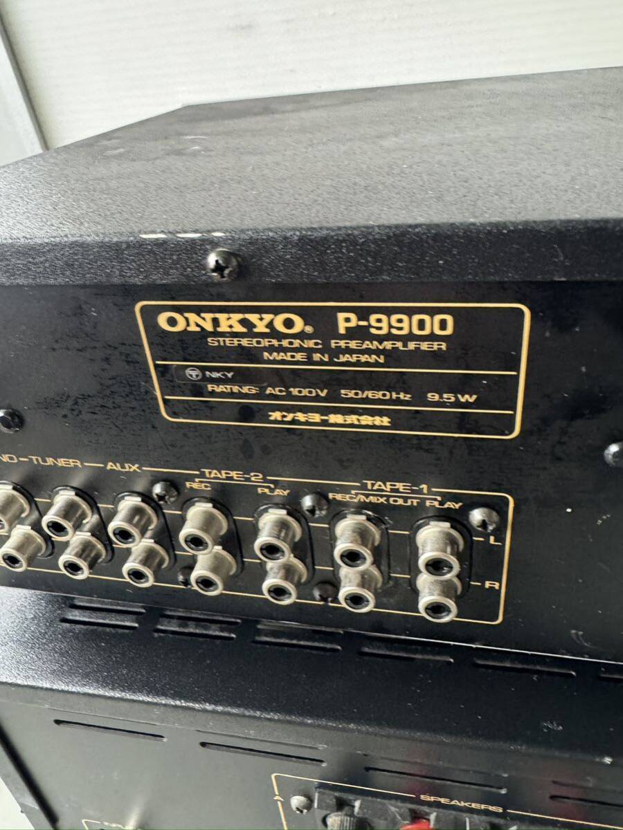 ONKYO オンキョー M-9900 P-9900 現状品_画像6