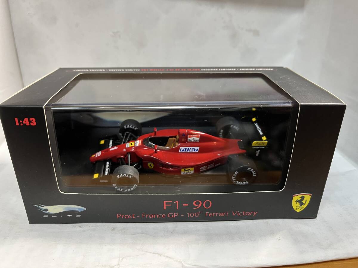 マテル エリート 1/43 Ferrari フェラーリ F1−90 A.Prost プロスト 100 Ferrari Victory の画像1