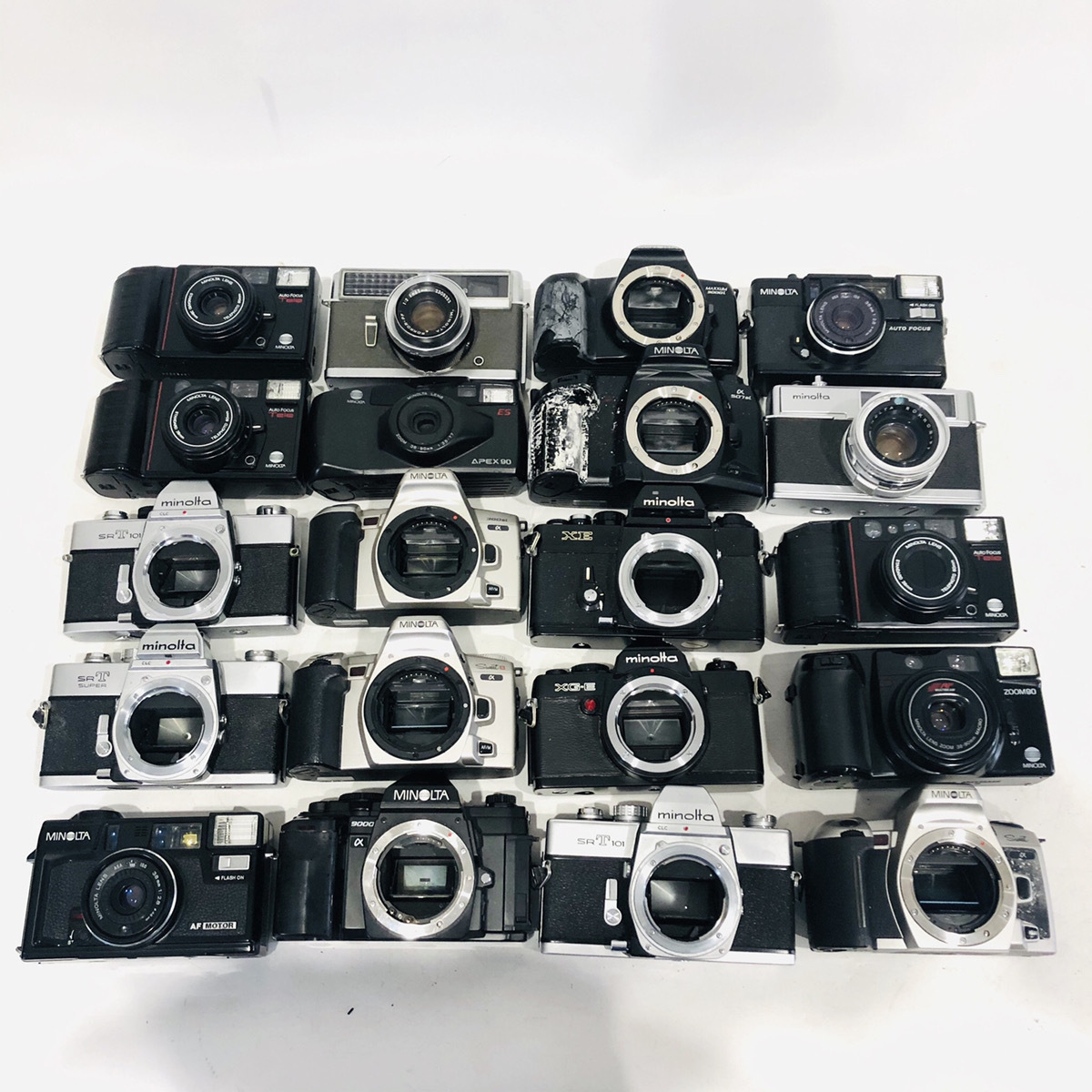 【R1216】MINOLTA ミノルタ フィルムカメラ コンパクトカメラ 大量 まとめ売り SRT 101 SUPER α 507ai 360ai XE XG-E 他 _画像1
