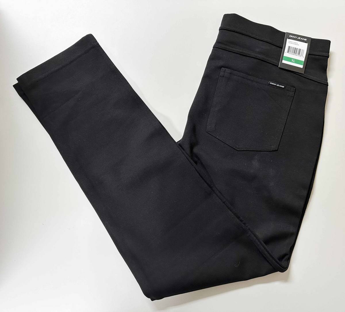 新品 XL ★ DKNY JEANS レディース ポンテ ストレッチ パンツ レギンス ブラック スキニー ディーケーエヌワイ ジーンズ 大きいサイズ 3L　_画像4