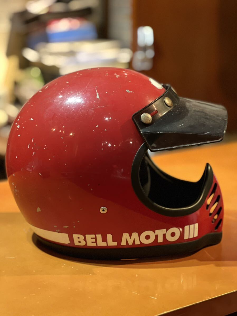 BELL MOTO III ヘルメット ベル オフロード ジェットヘルメット 1975 57cm_画像2