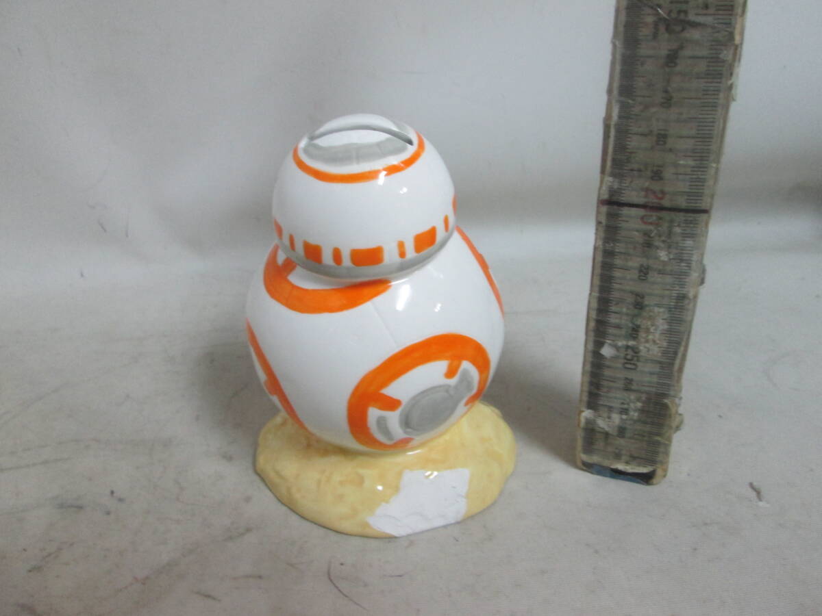 　BB-8 / スターウォーズ 　陶器　貯金箱　コインバンク　未使用か美品　_画像2