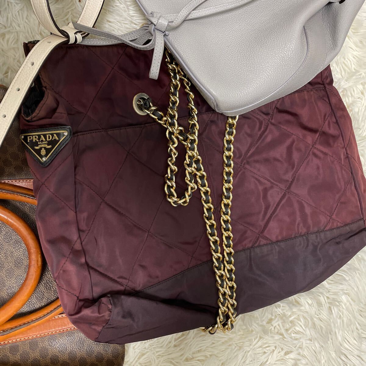 1円まとめ　VUITTON ヴィトン　PRADA プラダ　CELINE セリーヌ　フルラ　コーチ　ハンドバッグ　トートバッグ　チェーンショルダーバック　_画像7