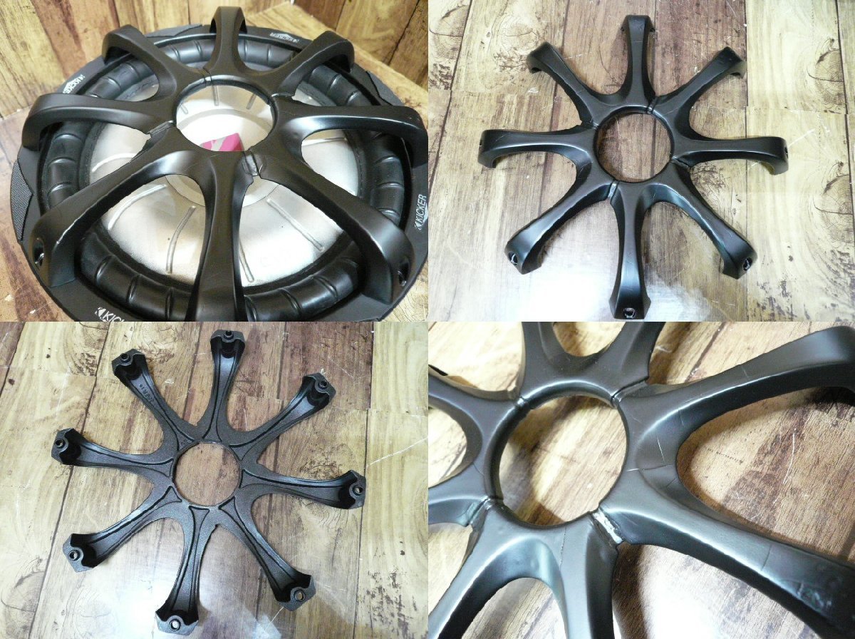 ☆訳有♪単発鳴らし用♪音出しOK♪KICKER キッカー CVT10 ウーハー 10インチ 25cm スピーカー 1発 流用 DIY 管理/R271☆_画像9