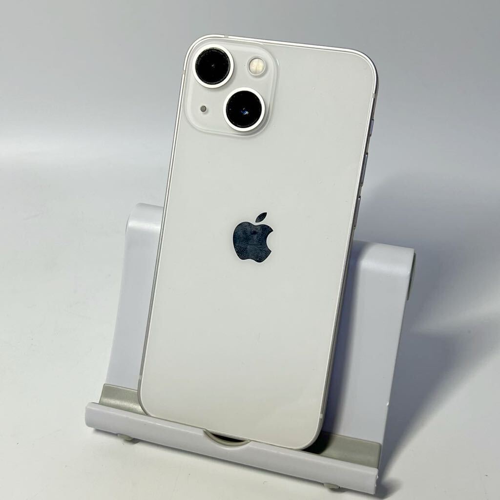 1円~【初期化済み】Apple iPhone 13 mini 128GB スターライト MLJE3J/A SIMフリー ACロック解除済み バッテリー最大容量86% 箱付き ZSの画像2