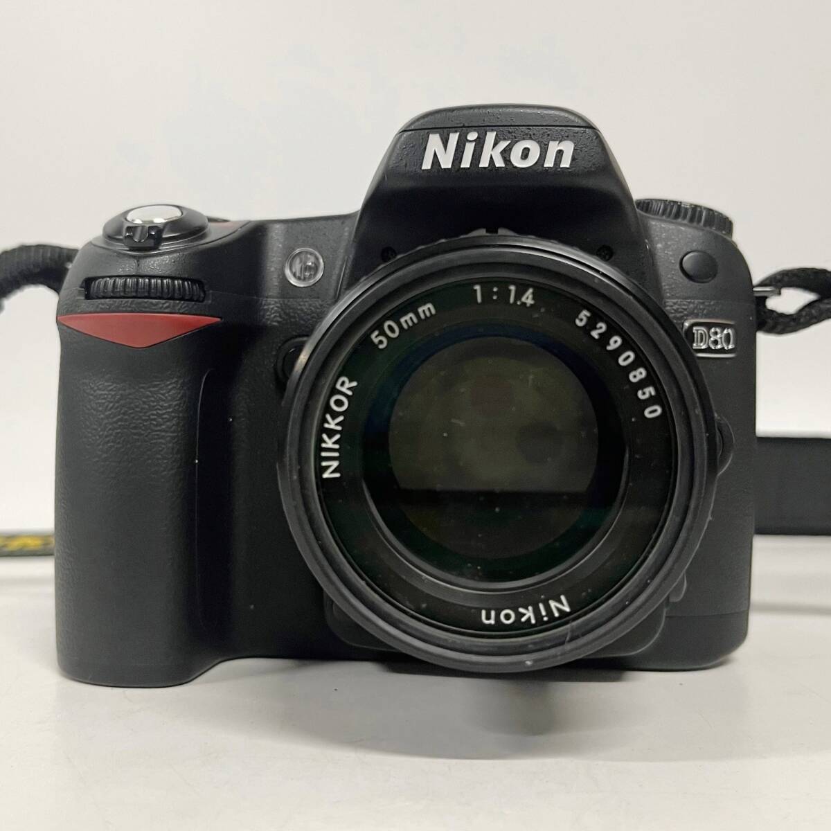 1円~【動作未確認】ニコン Nikon D80 NIKKOR 50mm 1:1.4 デジタル一眼レフカメラ 単焦点レンズ 標準レンズ 付属品あり G131922_画像2