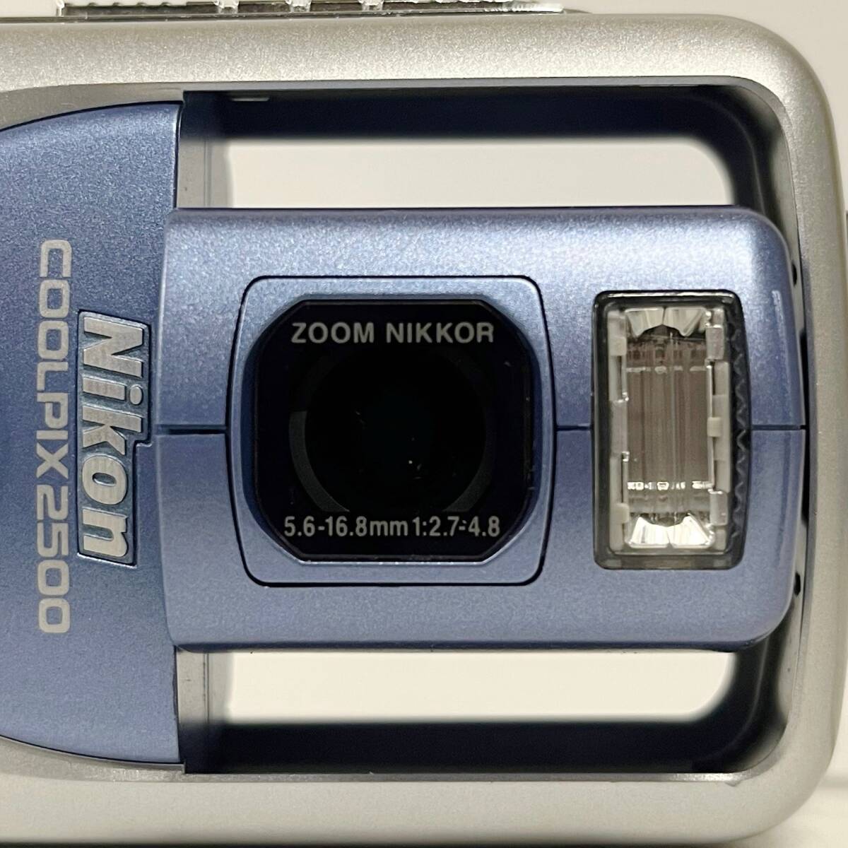 1円~【通電確認済】ニコン Nikon COOLPIX E2500 ZOOM NIKKOR 5.6-16.8mm 1:2.7-4.8 コンパクトデジタルカメラ 付属品あり G142641_画像3