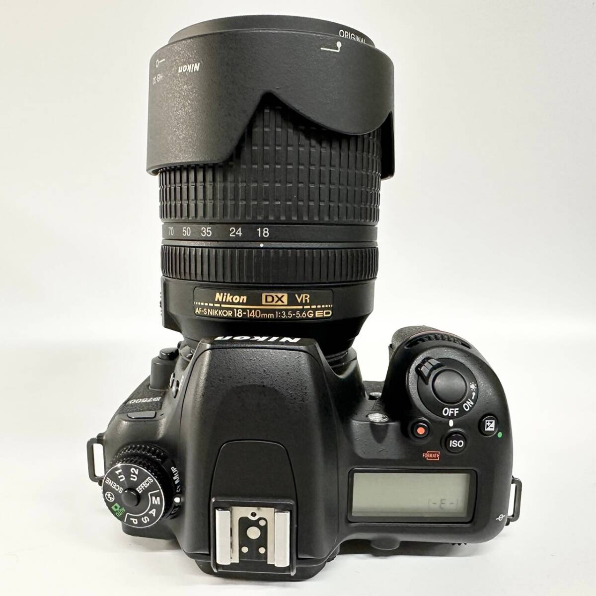 1円~【通電確認済】ニコン Nikon D7500 AF-S DX NIKKOR 18-140mm 1:3.5-5.6G ED VR デジタル一眼レフカメラ レンズ 付属品あり G152567_画像7