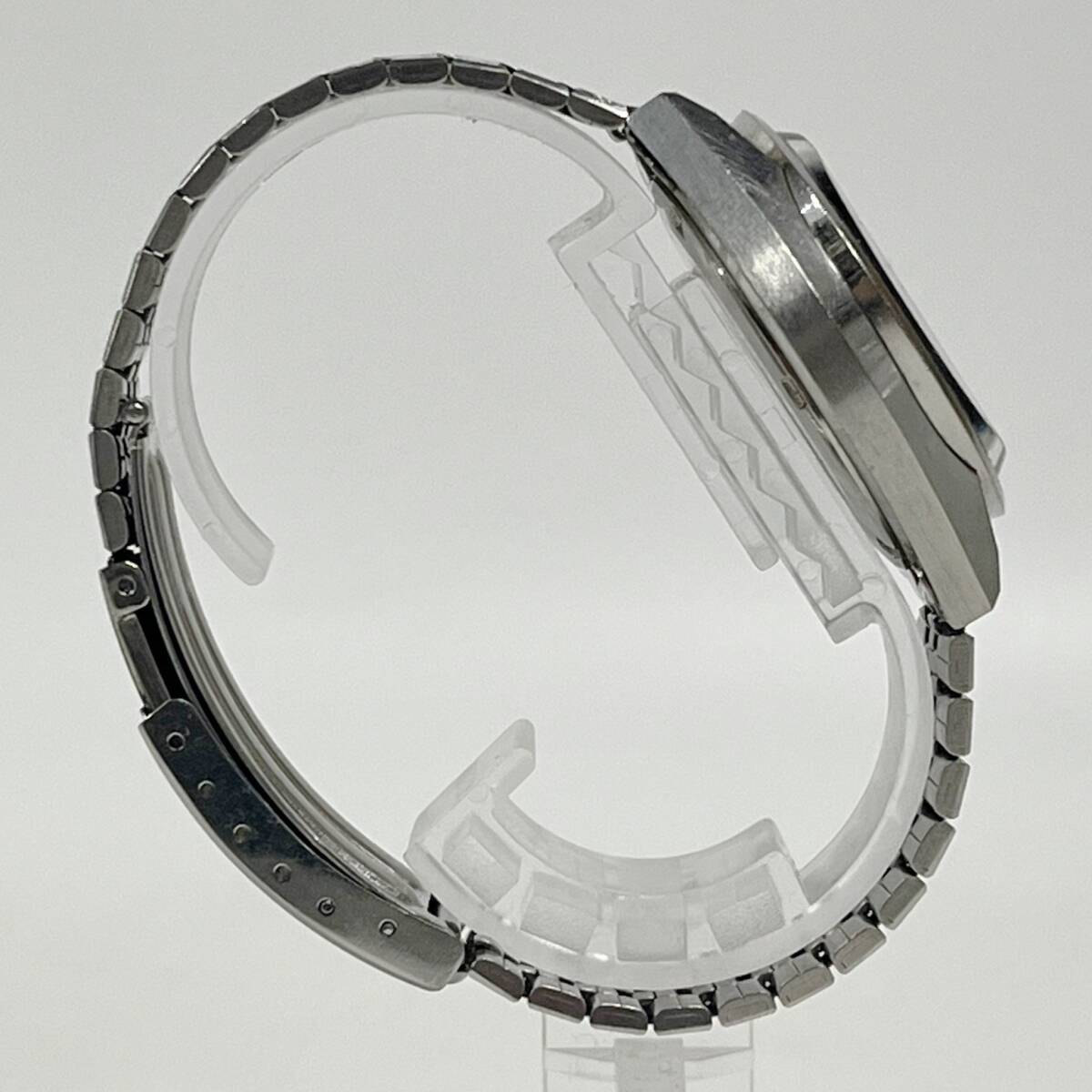 1円~【実動】セイコー SEIKO ロードマチック LM 5606-8130 自動巻き メンズ腕時計 ブルー文字盤 ラウンド デイデイト 純正ベルト G152520_画像5