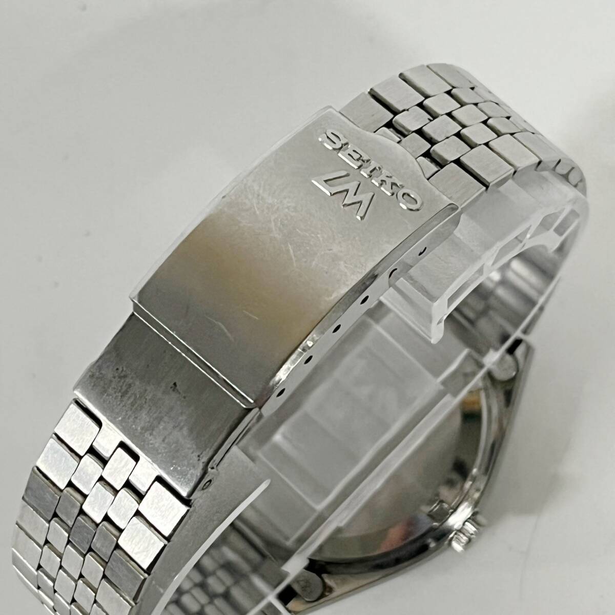 1円~【実動】セイコー SEIKO ロードマチック LM 5606-8130 自動巻き メンズ腕時計 ブルー文字盤 ラウンド デイデイト 純正ベルト G152520_画像6