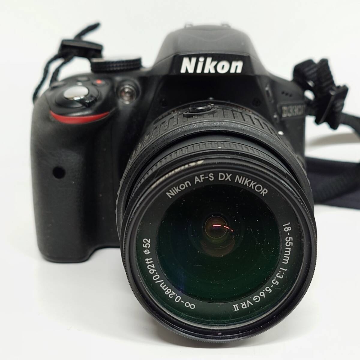 1円~【通電確認済】ニコン Nikon D3300 AF-S DX NIKKOR 18-55mm 1:3.5-5.6G VR Ⅱ デジタル一眼レフカメラ レンズ 付属品あり YT_画像2