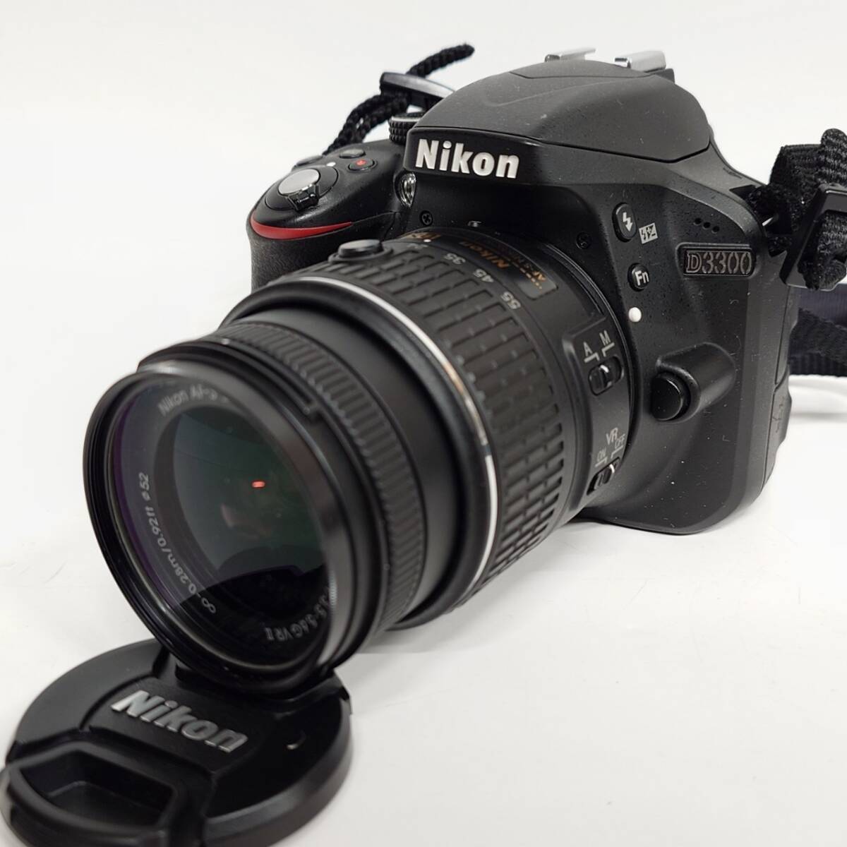 1円~【通電確認済】ニコン Nikon D3300 AF-S DX NIKKOR 18-55mm 1:3.5-5.6G VR Ⅱ デジタル一眼レフカメラ レンズ 付属品あり YT_画像1