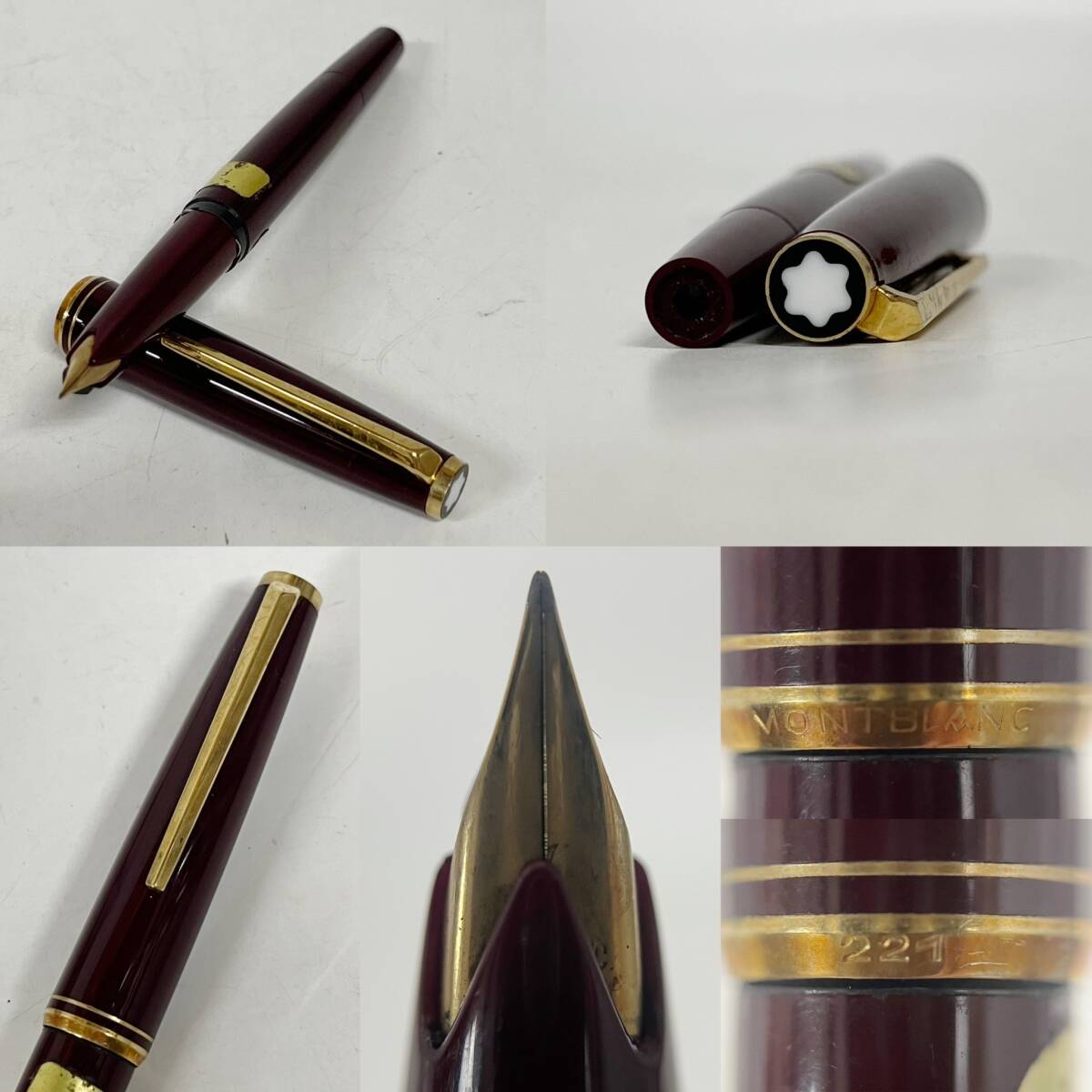 1円~【10点】モンブラン MONTBLANC 万年筆 ボールペン まとめ売り マイスターシュテュック ペン先 14K 585 刻印入り 筆記用具 G101822_画像7