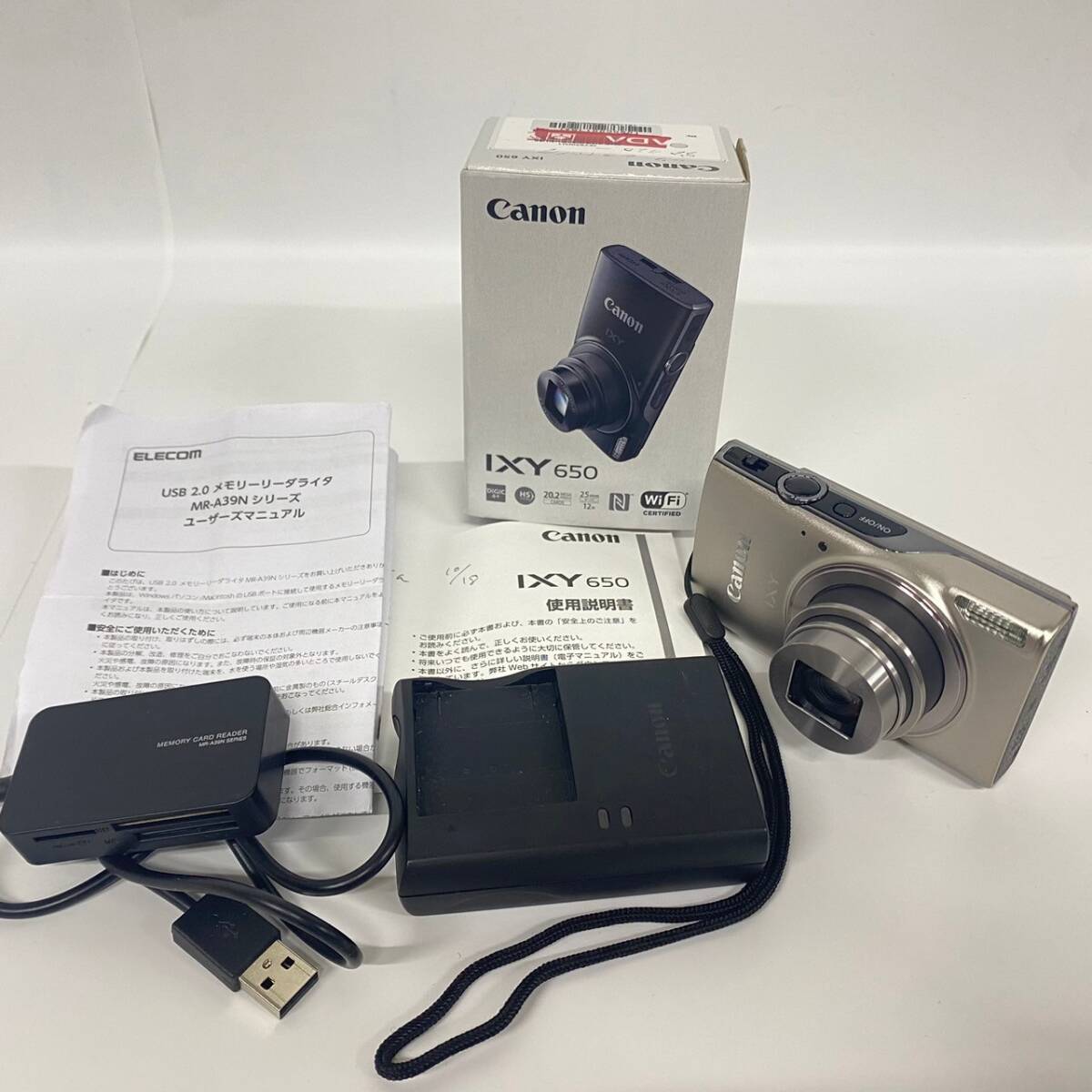 1円~【現状品】キャノン Canon IXY 650 PC2274 ZOOM LENS 12×IS 4.5-54.0mm 1:3.6-7.0 コンパクトデジタルカメラ 付属品あり G131963の画像1