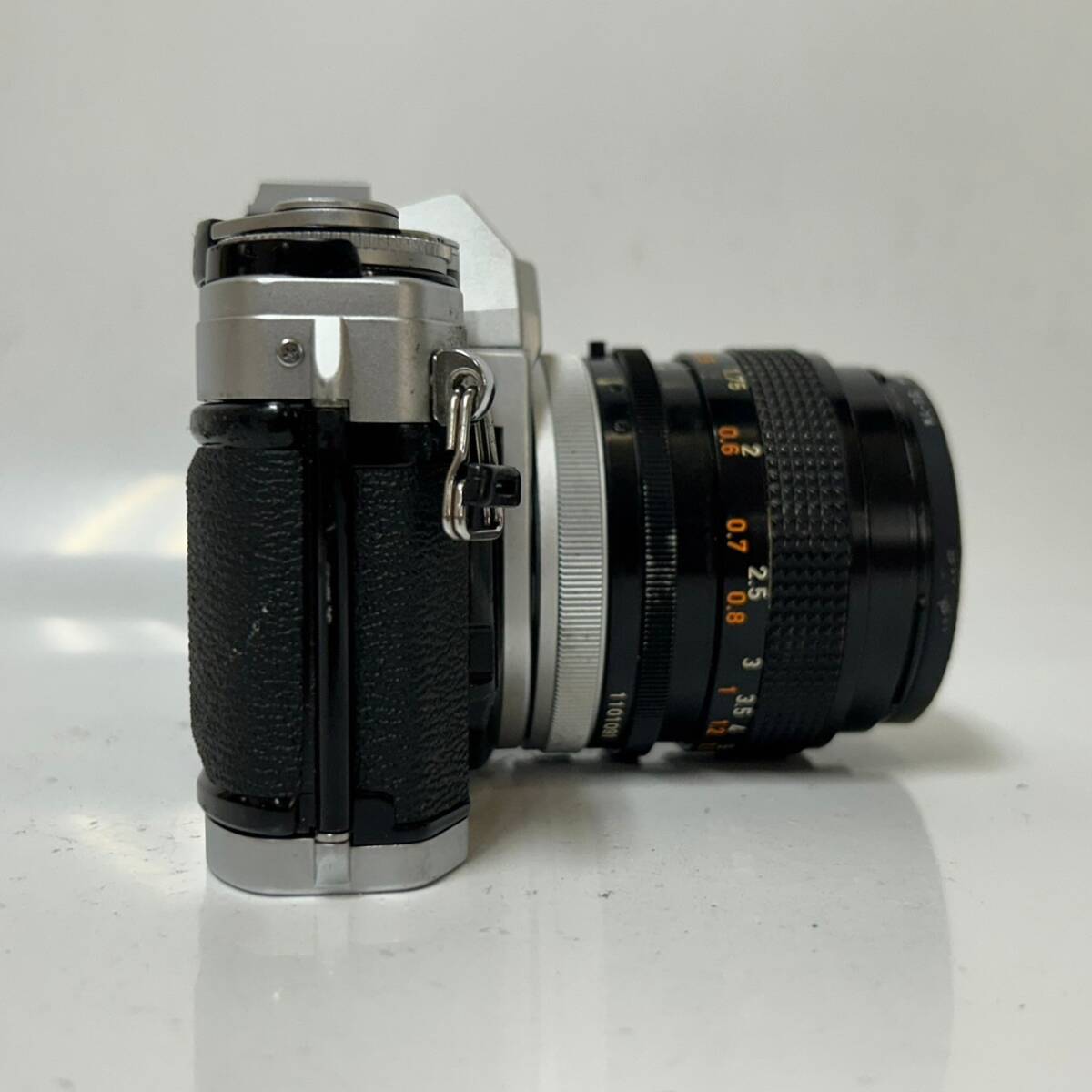 ★ 1円〜【動作未確認】 Canon キャノン AE-1 Black ブラック ボディ / レンズ CANON LENS NFD 50㎜ 1:1.4 フィルムカメラ YK_画像5
