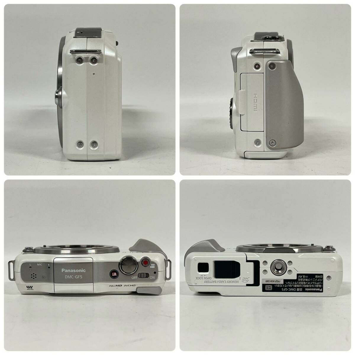 1円~【通電確認済】パナソニック Panasonic LUMIX DMC-GF5 G X VARIO 1:3.5-5.6/14-42 1:4.0-5.6/45-175 ASPH. ミラーレスカメラ G122931の画像5