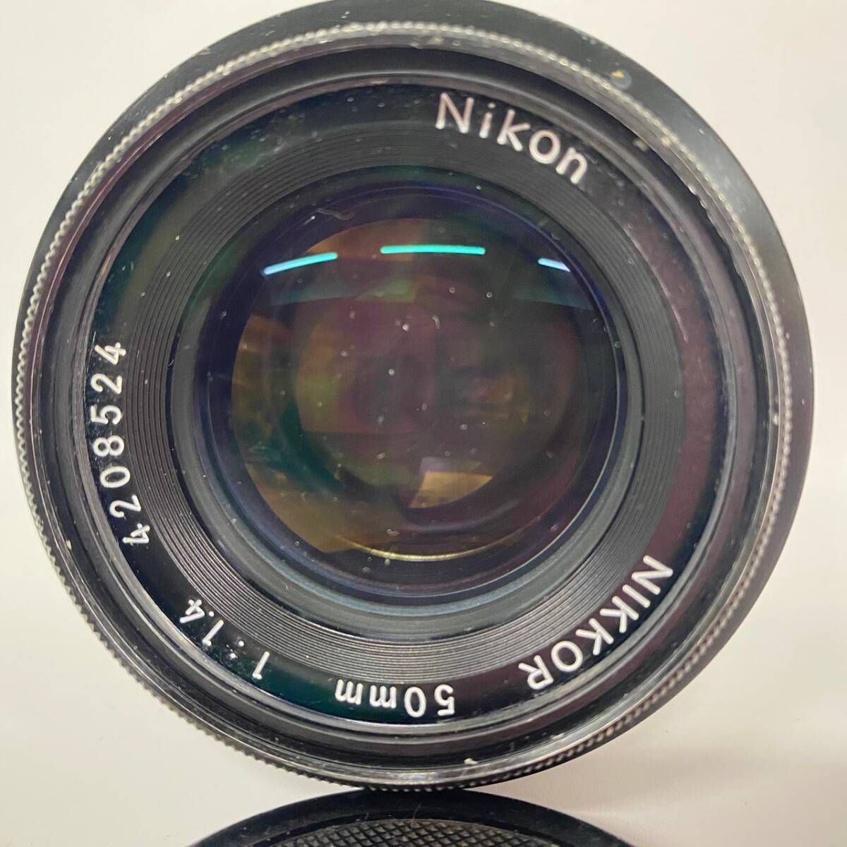 1円~【動作未確認】ニコン Nikon NIKKOR 50mm 1:1.4 一眼カメラ用 単焦点レンズ 標準レンズ レンズフィルター付き G152794_画像2