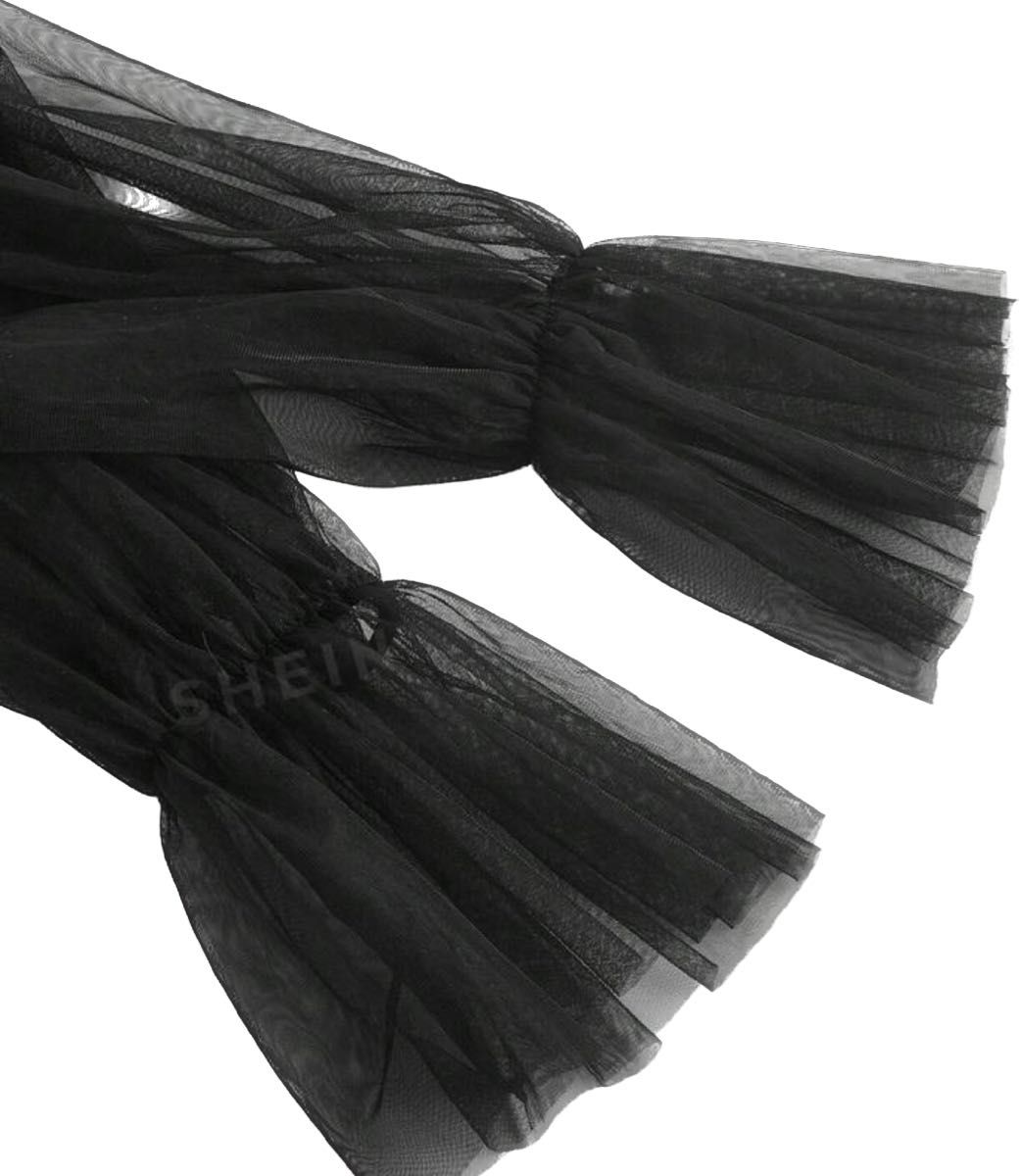 天使界隈 量産型 地雷 ワンピース ブラック 黒 Mリボンタイ 可愛い ドレス