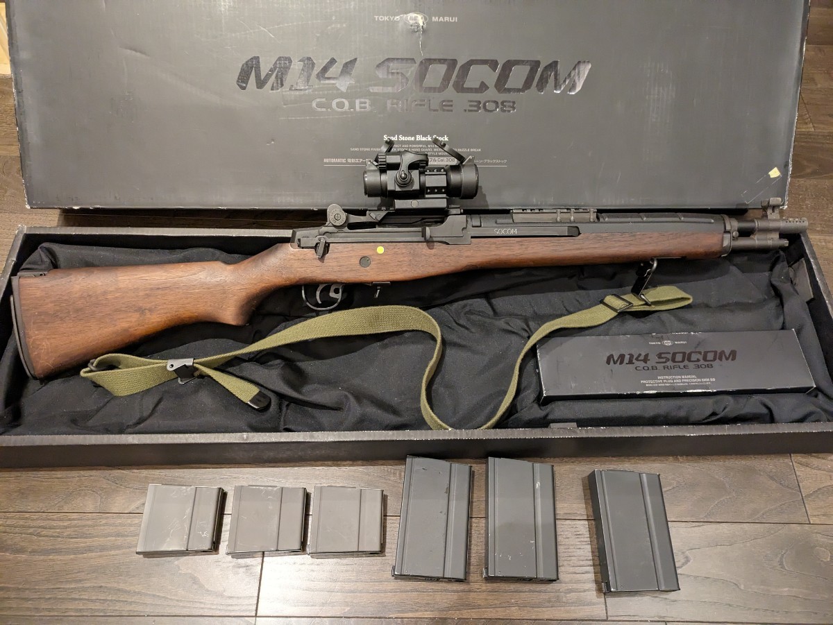 Yahoo!オークション - 【リアルウッド】東京マルイ M14 SOCOM Yahoo!オークション - 【リアルウッド】東京マルイ M14 SOCOM