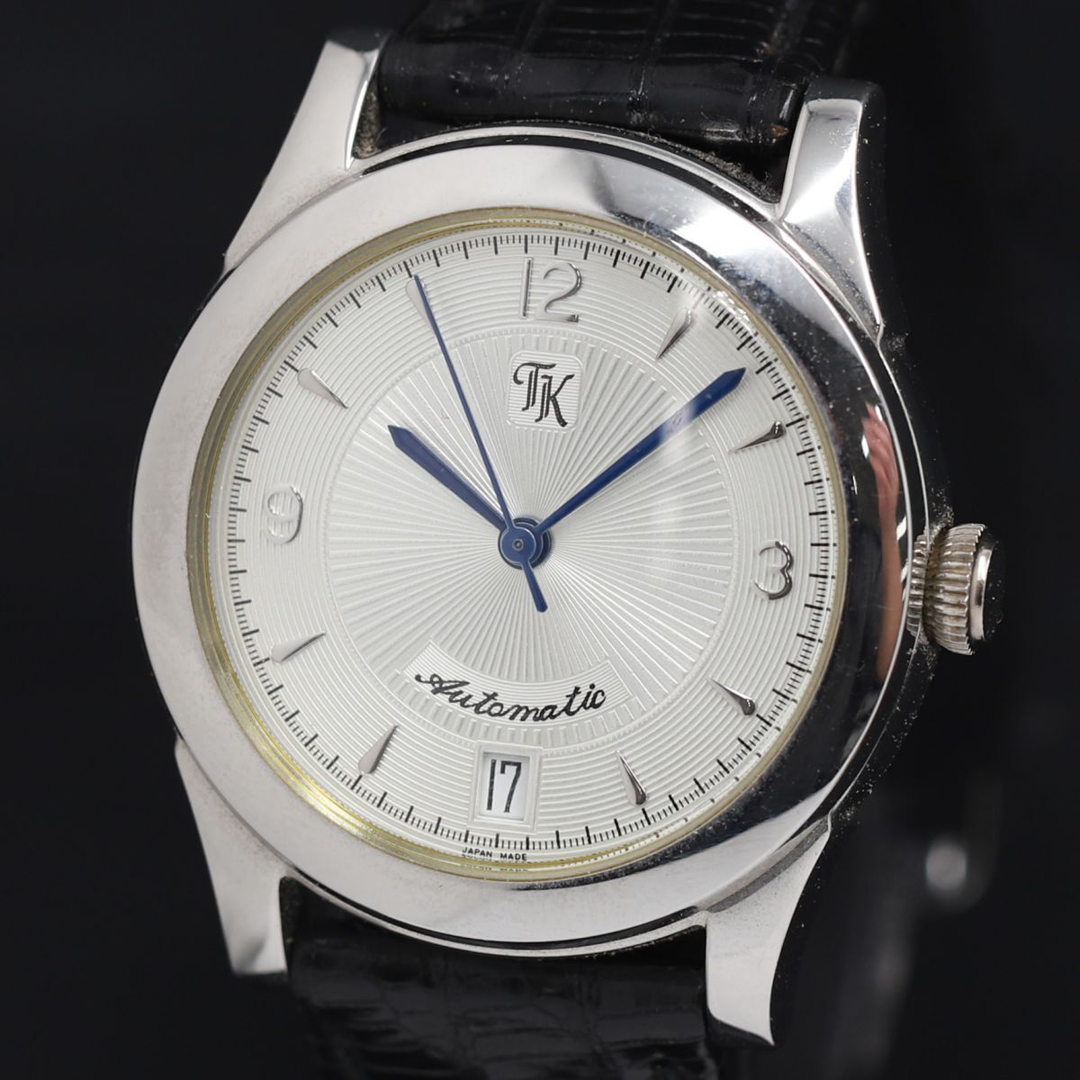 1 jpy operation AT beautiful goods guarantee / box attaching Takeo Kikuchi TK2033-05 silver face Date lady's wristwatch KRK 2000000 3NBG2