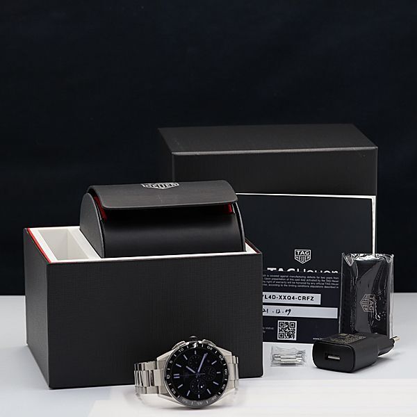 1円 稼働 良品 充電式 箱/コマ2/保付 タグホイヤー SBG8A コネクテッド スマートウォッチ メンズ腕時計 OKZ 2RKT 0007700_画像5