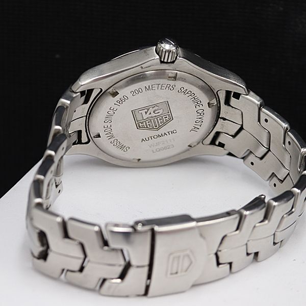 1円 タグホイヤー リンク WJF2111 LQ823 AT シルバー文字盤 200M メンズ腕時計 OGH 0048400 3BJT_画像4
