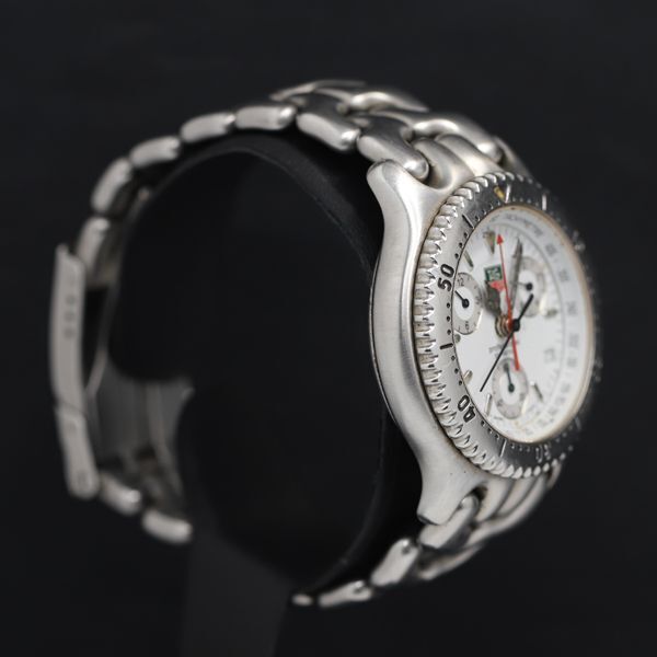 1円 タグホイヤー CG1112-0 QZ プロフェッショナル200ｍ クロノ デイト 白文字盤 メンズ腕時計 KRK 0564300 3PRT_画像2