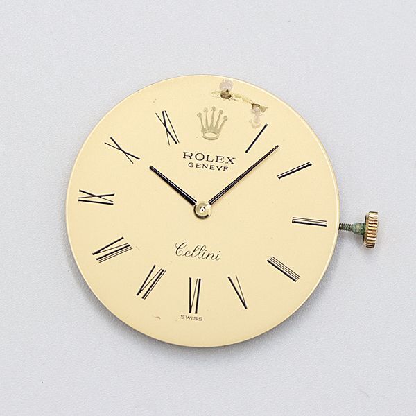 1 jpy superior article Rolex hand winding Cellini face Movement CAL.1600 Gold face arm 0089100 3MGT MTM