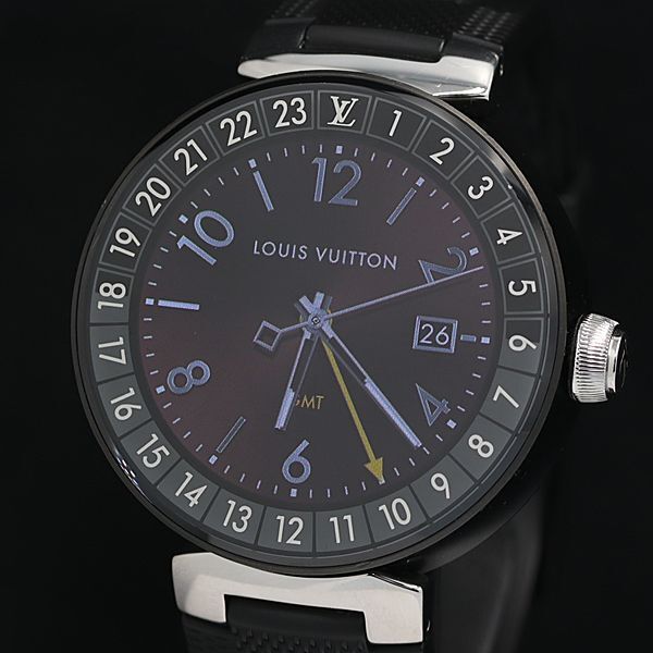 1 иен работа хорошая вещь коробка / письменная гарантия / с зарядным устройством Louis Vuitton заряжающийся QA051 язык b-ru Horizon смарт-часы мужские наручные часы OGH 2000000 3NBG2