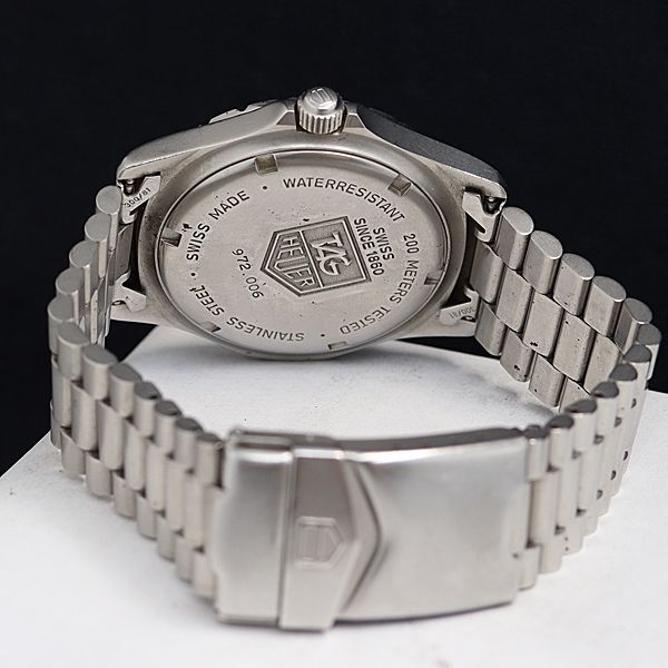 1 jpy QZ TAG Heuer 2000 series Professional 200m 972.006 Date gray face men's wristwatch OKZ 2000000 3NBG2