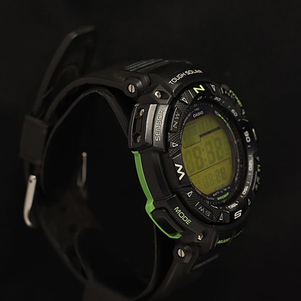 1円 箱付き 稼働 良品 カシオ プロトレック PRG-240 タフソーラー デジタル文字盤 メンズ腕時計 OGH 2000000 3NBG2の画像2