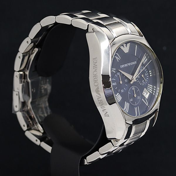 1 иен работа Emporio Armani QZ AR-1635 Date 3BJY голубой циферблат мужские наручные часы YUM 3856000