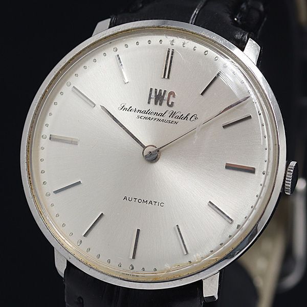 1円 稼働 良品 IWC 手巻き シルバー文字盤 メンズ腕時計 OGI 0082500 3BJT_画像1