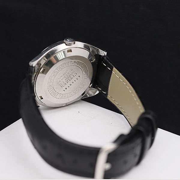1円 稼働 シチズン 4-653149K AT/自動巻 デイデイト ブルー文字盤 メンズ腕時計 SGN 2000000 3NBG2の画像4