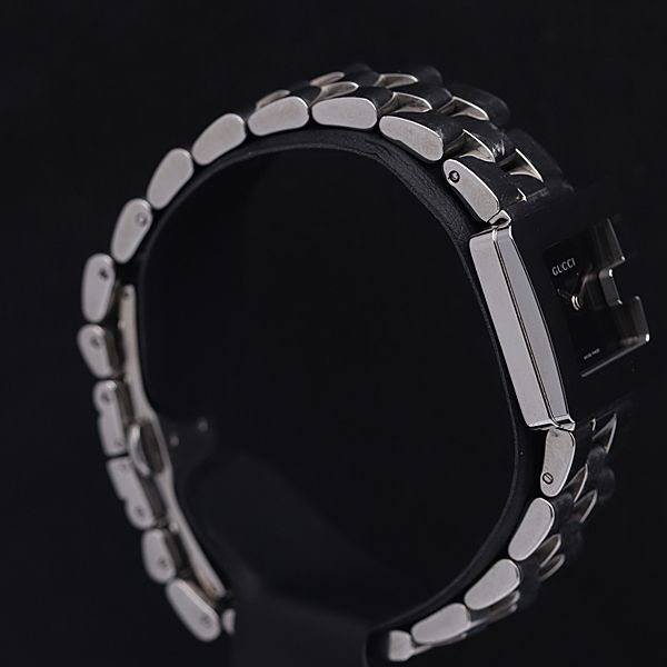 1円 ギャラ付 グッチ3600L ブラック文字盤 QZ レディース腕時計 NSY 0054000 3MBT_画像2