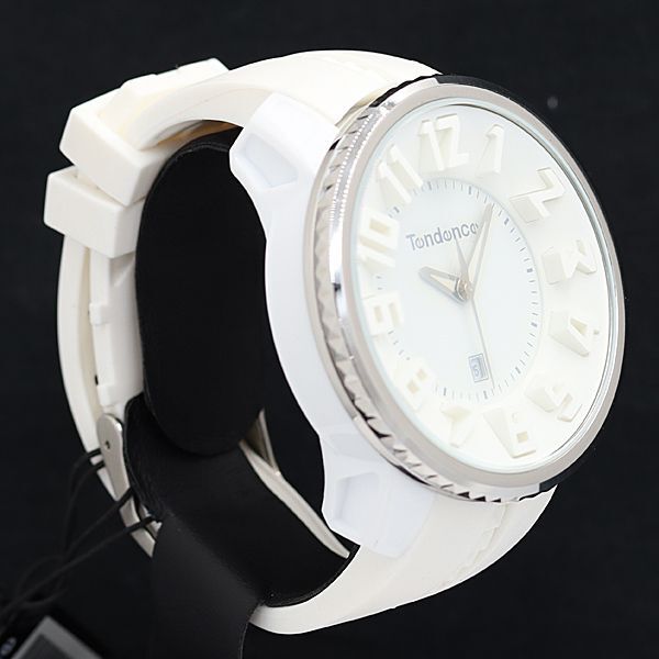 1 иен работа хорошая вещь письменная гарантия незаполненный Tendence QZ O04T Date 3MBT белый циферблат мужские наручные часы YUM 0003000