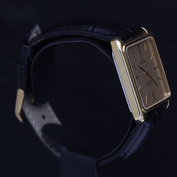 1円 オメガ デビル アイボリー文字盤 QZ メンズ腕時計 NSY 3856000 3BJY_画像2