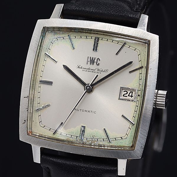 1円 IWC AT/自動巻き シャンパン文字盤 デイト メンズ腕時計 OGI 6547200 3ANTの画像1