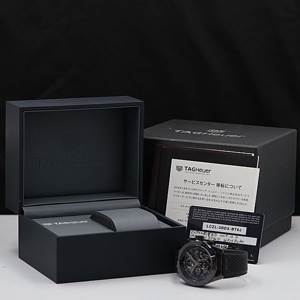1円 保/箱付 稼動 良品 タグホイヤー カレラ CAR2A90 AT/自動巻 スケルトン文字盤 メンズ腕時計 OGH 3801710 3TOTの画像5